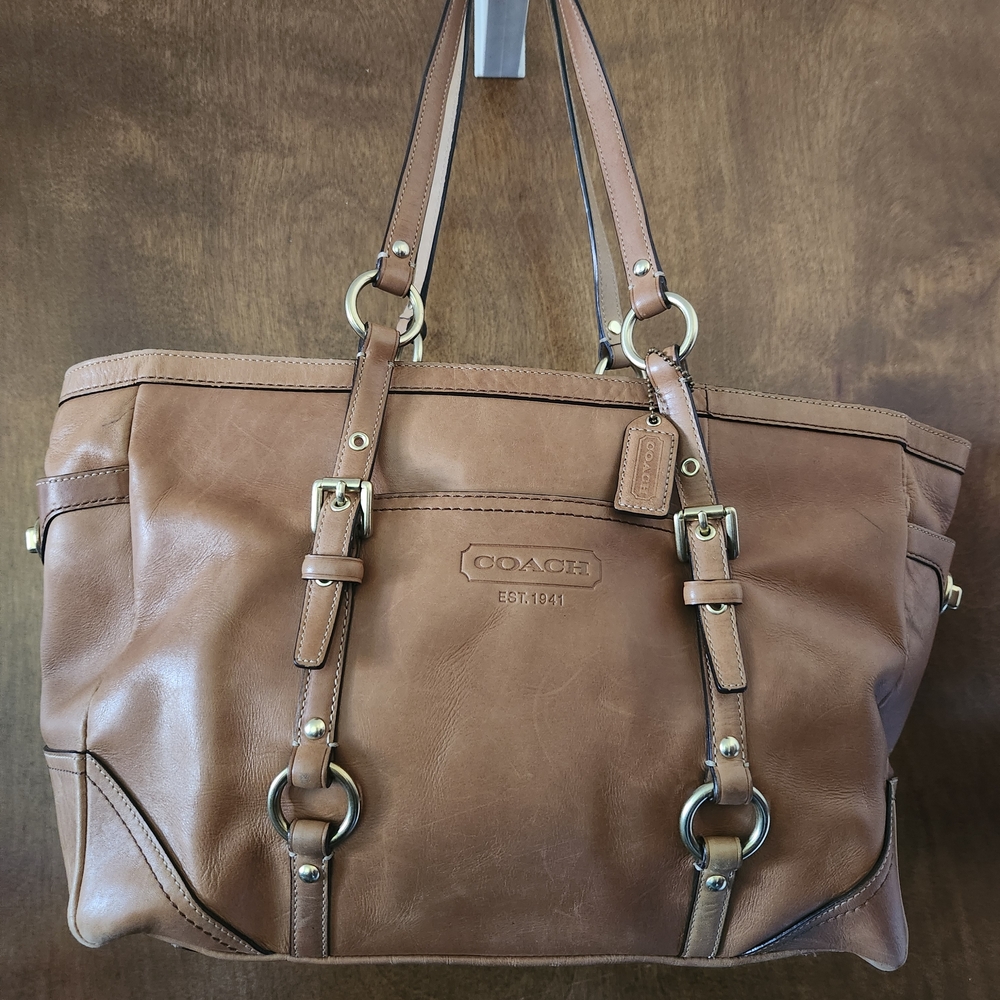 Coach Carly Brown Leather Bag